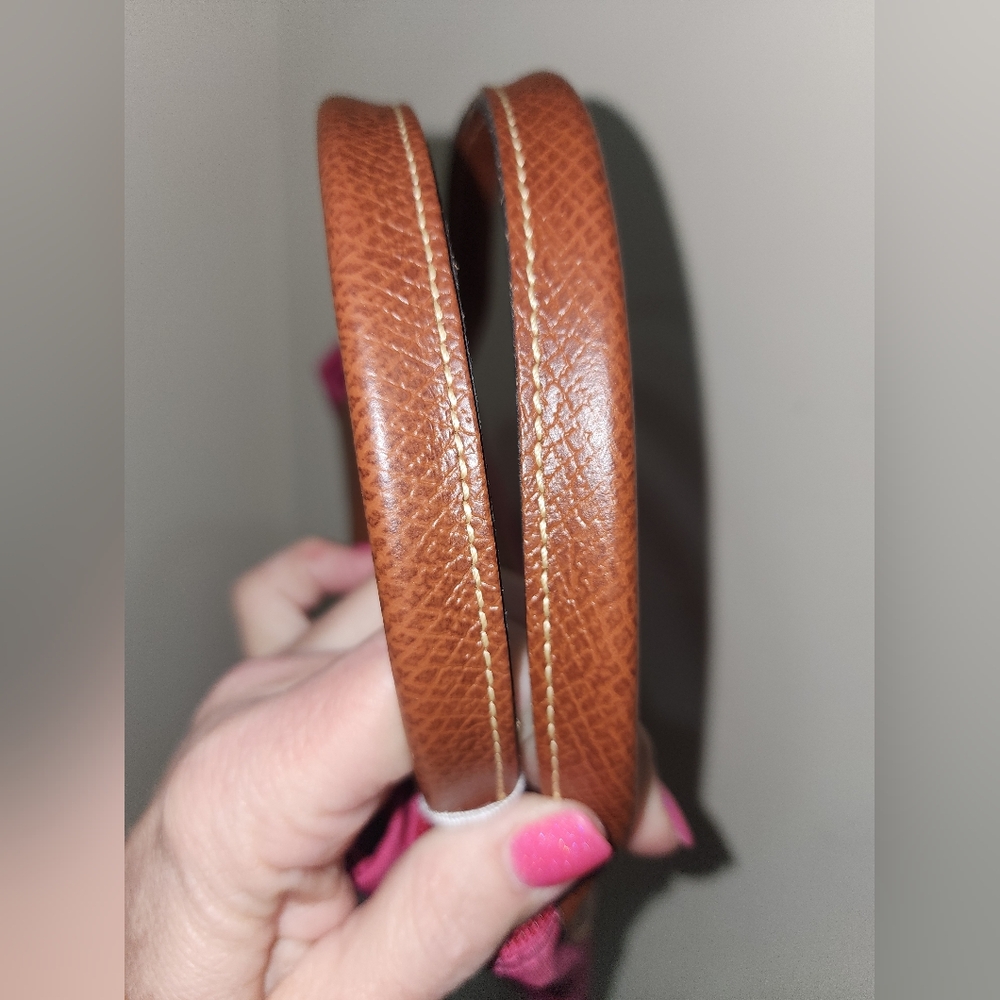 LongChamp Le Pliage Pink Brown Purse Bag Tote LC - Picture 4 of 12